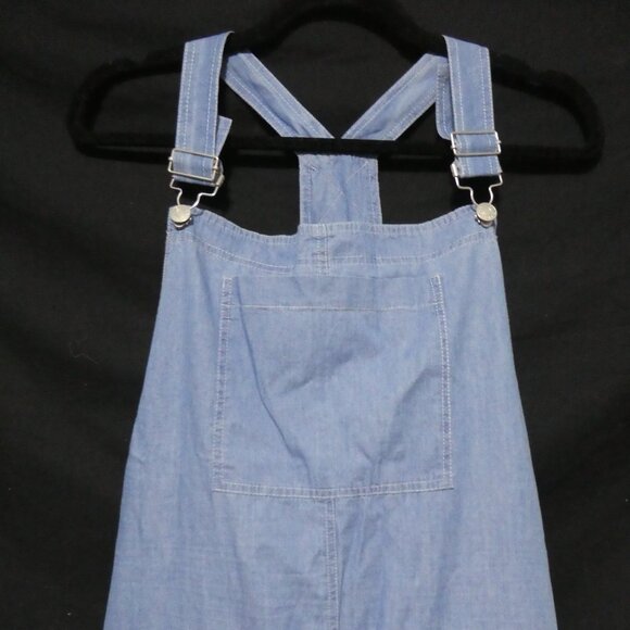 BELINDA | large | Lightweight Faded Blue Denim Overalls With Pockets | NWT - Picture 3 of 16